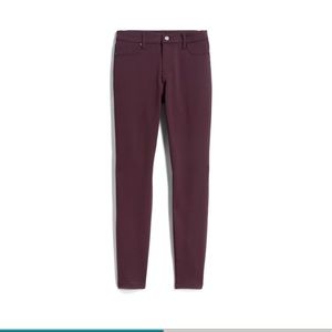 Maroon skinny pants